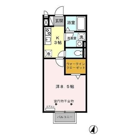 エストモナリエの物件間取画像